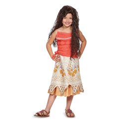 Disney's Princess Moana Classic Costume Kids Size Med 9/10