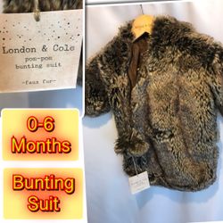 London & Cole Pom Pom Bunting Suit 0-6 M