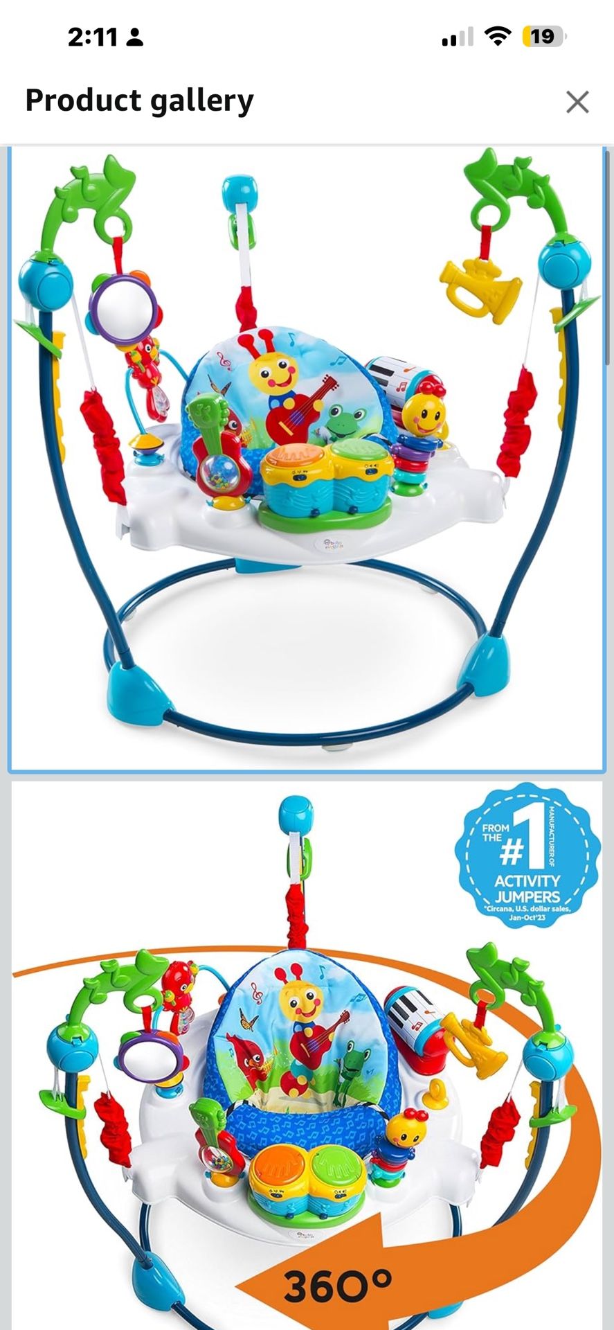 Baby Einstein Neighborhood Symphony Activity Jumper