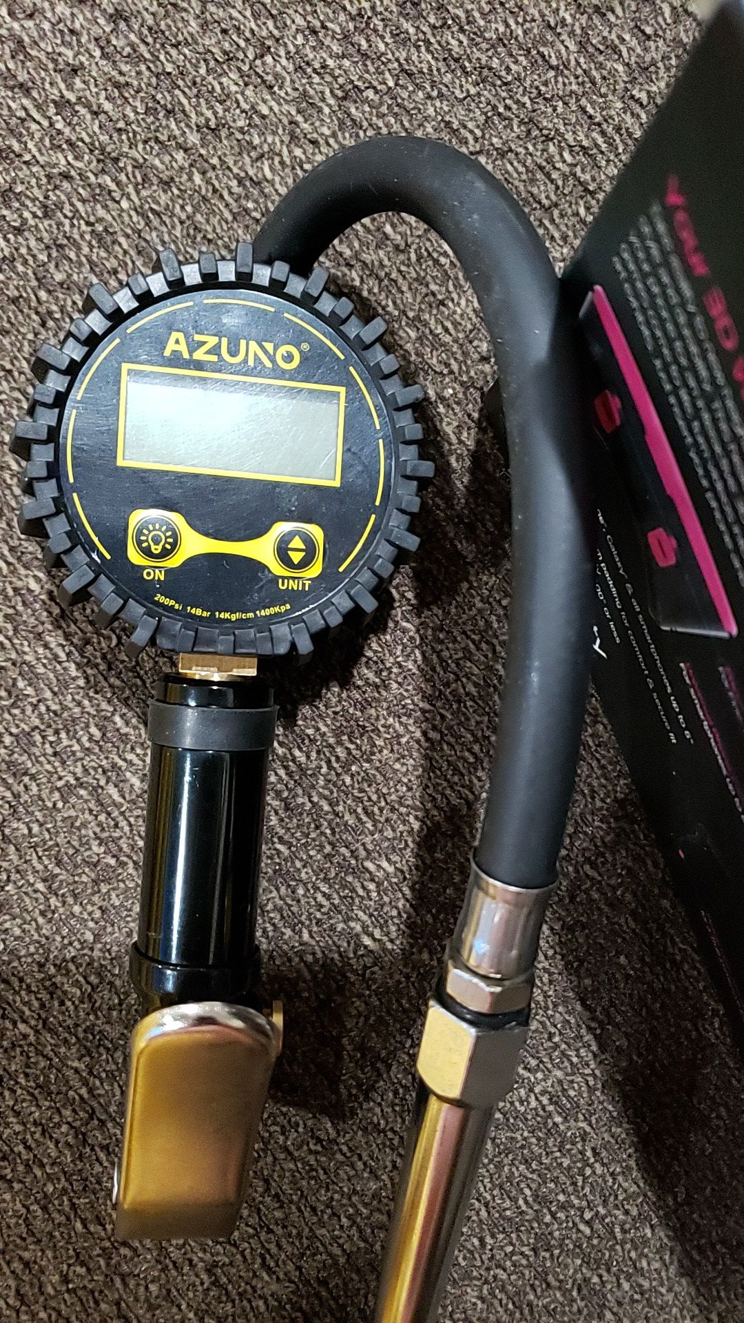 4.1 out of 5 stars  69Reviews AZUNO Digital Tire Inflator with Gauge, 200 PSI