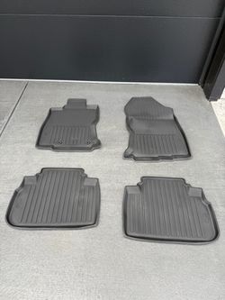 Subaru All Weather Floor Liner Mats Black (Set of 4) for 2019-2024 Subaru Forester - J501SSJ030 - Genuine OEM $121 plus tax at Subaru dealership