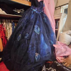 Blue Quinceñera Dress