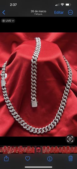 Cadena Diamantada Plata