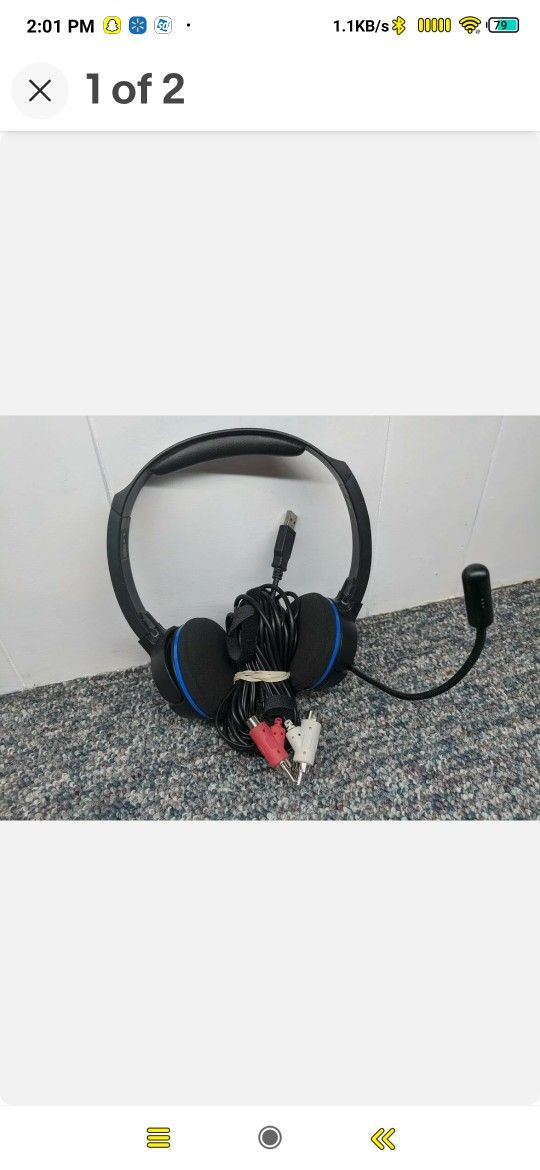 Turtle Beach Ear Force Pla Wired Headband Headset Gaming -  USB RCA