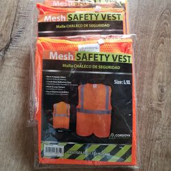 Cordova High Visibility Size L/XL Safety Vest Orange

