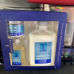Mana'ia Pure Fiji Man Skin Care for Men Gift Set Lotion Shower Gel Body Butter