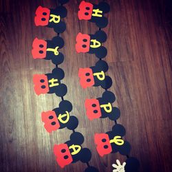 Mickey Mouse birthday banner