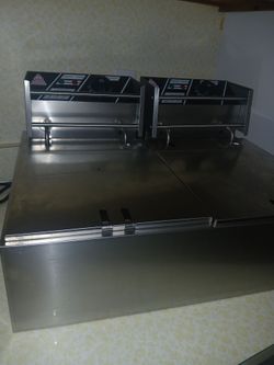 Double Commercial Deep Fryer