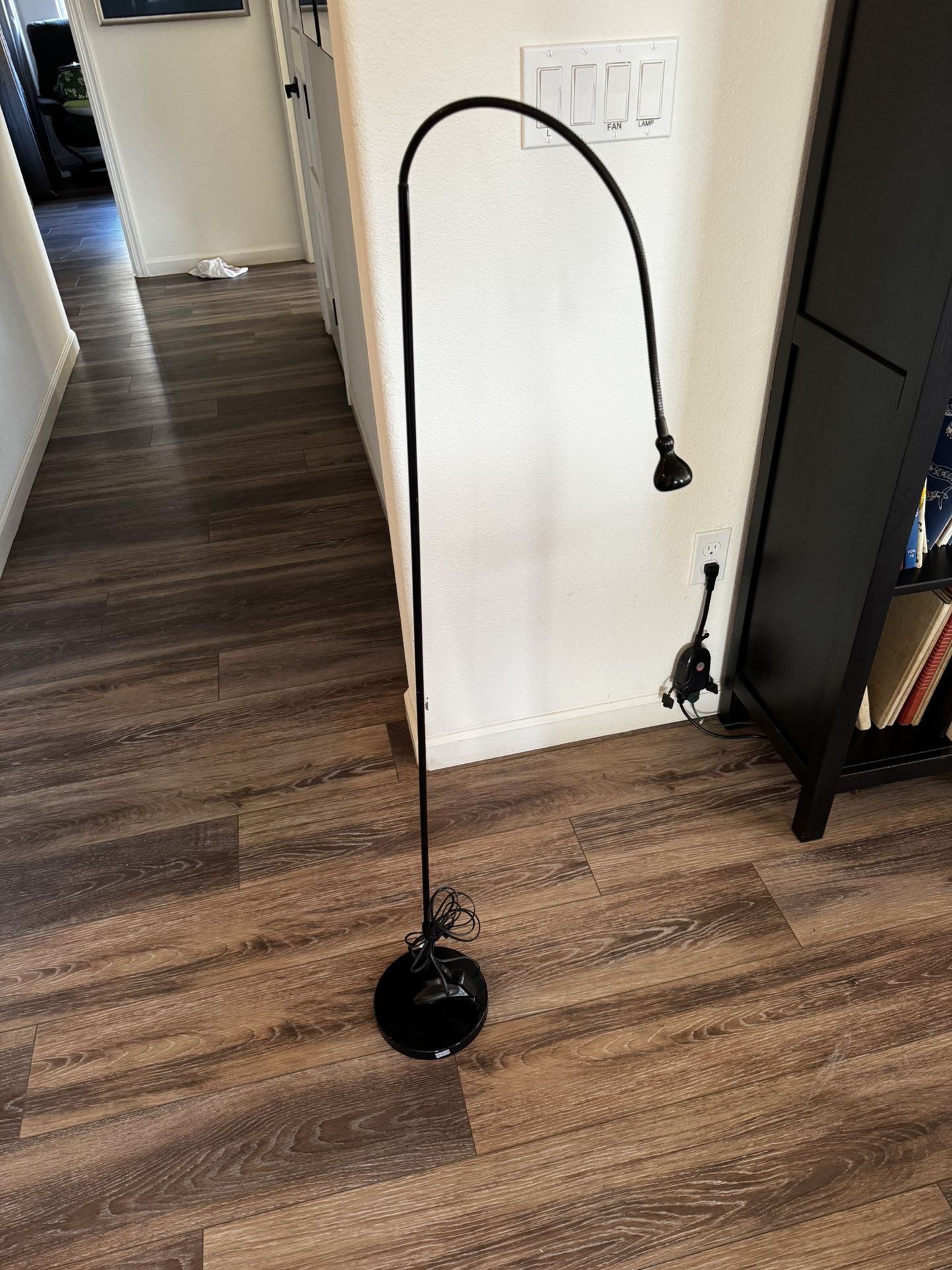 Black Standing Task Lamp