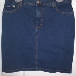 Jean Skirt Size 12P Ladies