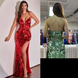 New With Tags Sequin Long Formal Dress & Prom Dress $179