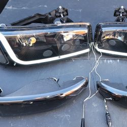01-06 Gmc Sierra Yukon LED DRL Headlights Luces Micas Calaveras Faros Faroles Focos Denali
