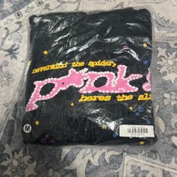 Pink Black Sp5der Hoodie Spider Hoodie