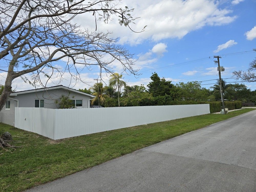 White Dura Fence