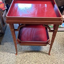 Red Side Table