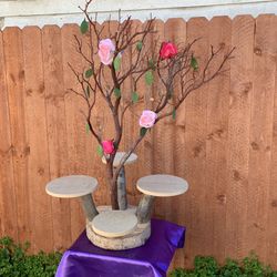 Wood cake stands