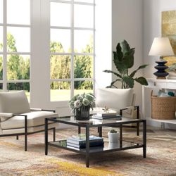 Square Glass Coffee Table 