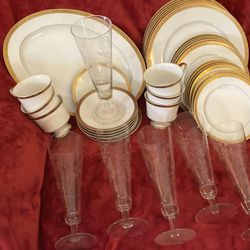 China With Gold Trim 