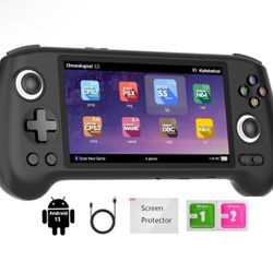 RG556 Retro Handheld Game Console, Android 13 System Unisoc T820 Processor 5.48 Touch Inch AMOLED screen 5500mAh Battery Support WIFI Online DP Output