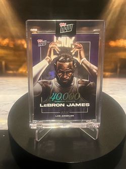 Topps Now LeBron James 40,000 Career Points Card