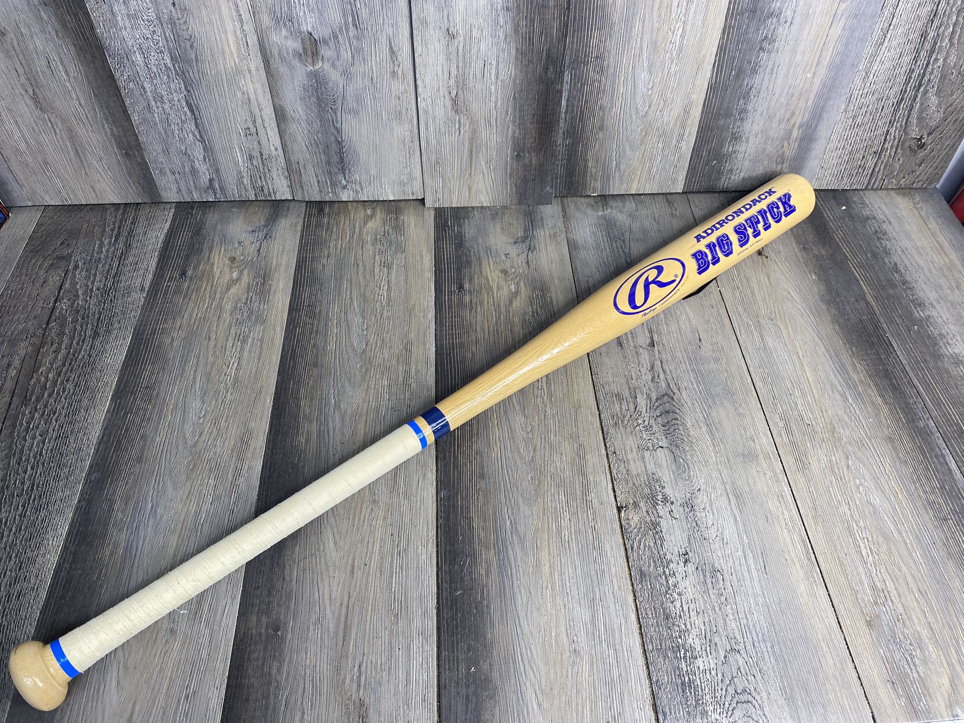 Rawlings Big Stick Adirondack Wood Wooden Softball Baseball Bat 34" 28oz