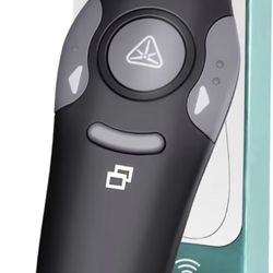 Wireless Presentation Clicker for PowerPoint, Wireless Presenter Remote with Laser Pointer Slide Clickers for Mac/Windows/Linux, Computer/Laptop, Goog