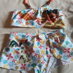 Moana Swimsuit 5/6t