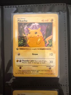 Pokemon RARE 1st Edition Red Cheek Pikachu