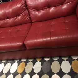 Red Leather Couch