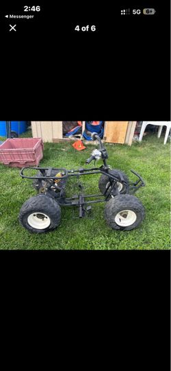 Kids ATV quad frame with wheels