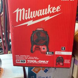 Milwaukee Battery Or Ac Powered Fan