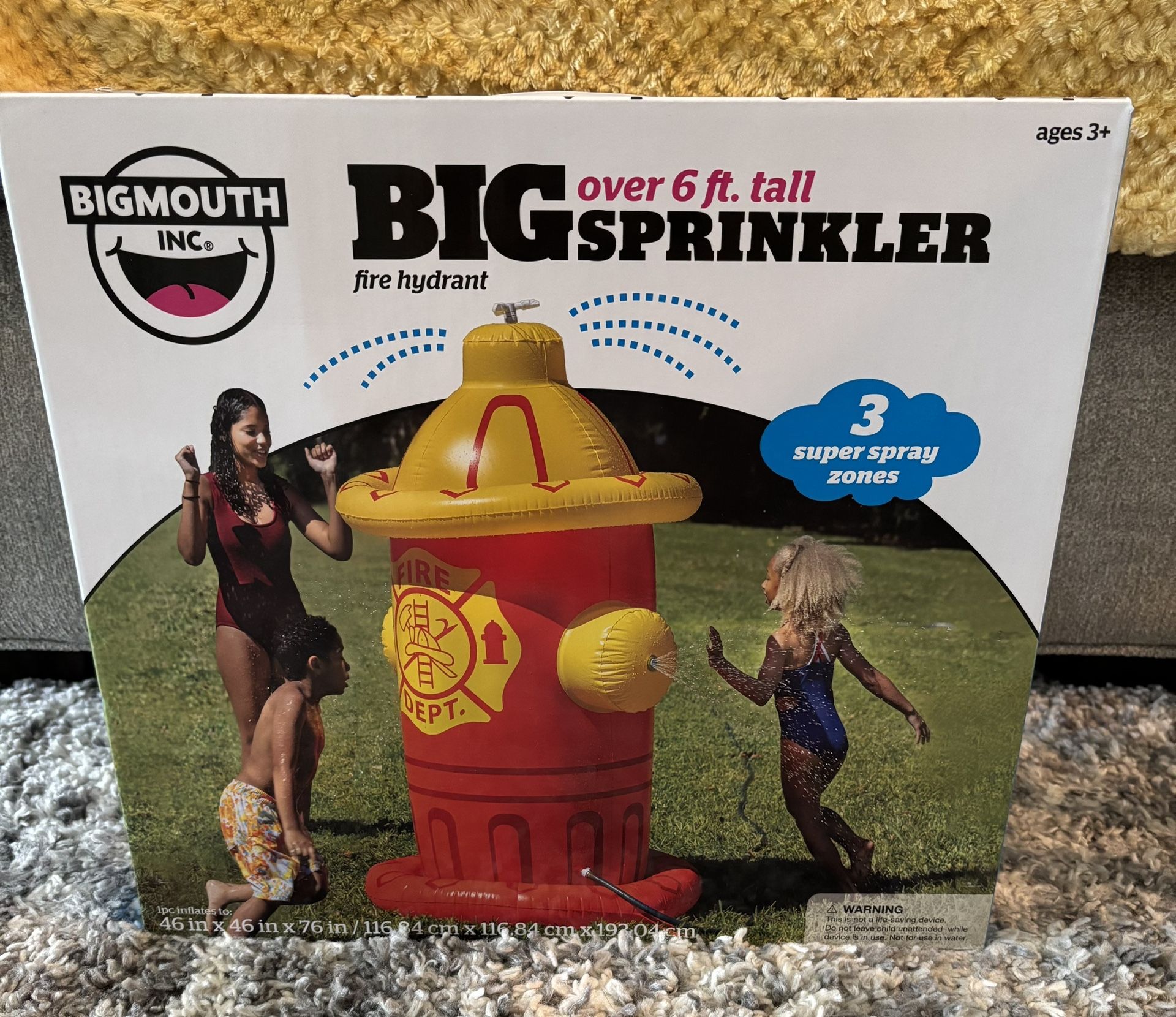 Big Mouth Inc. Big Sprinkler Fire Hydrant. 