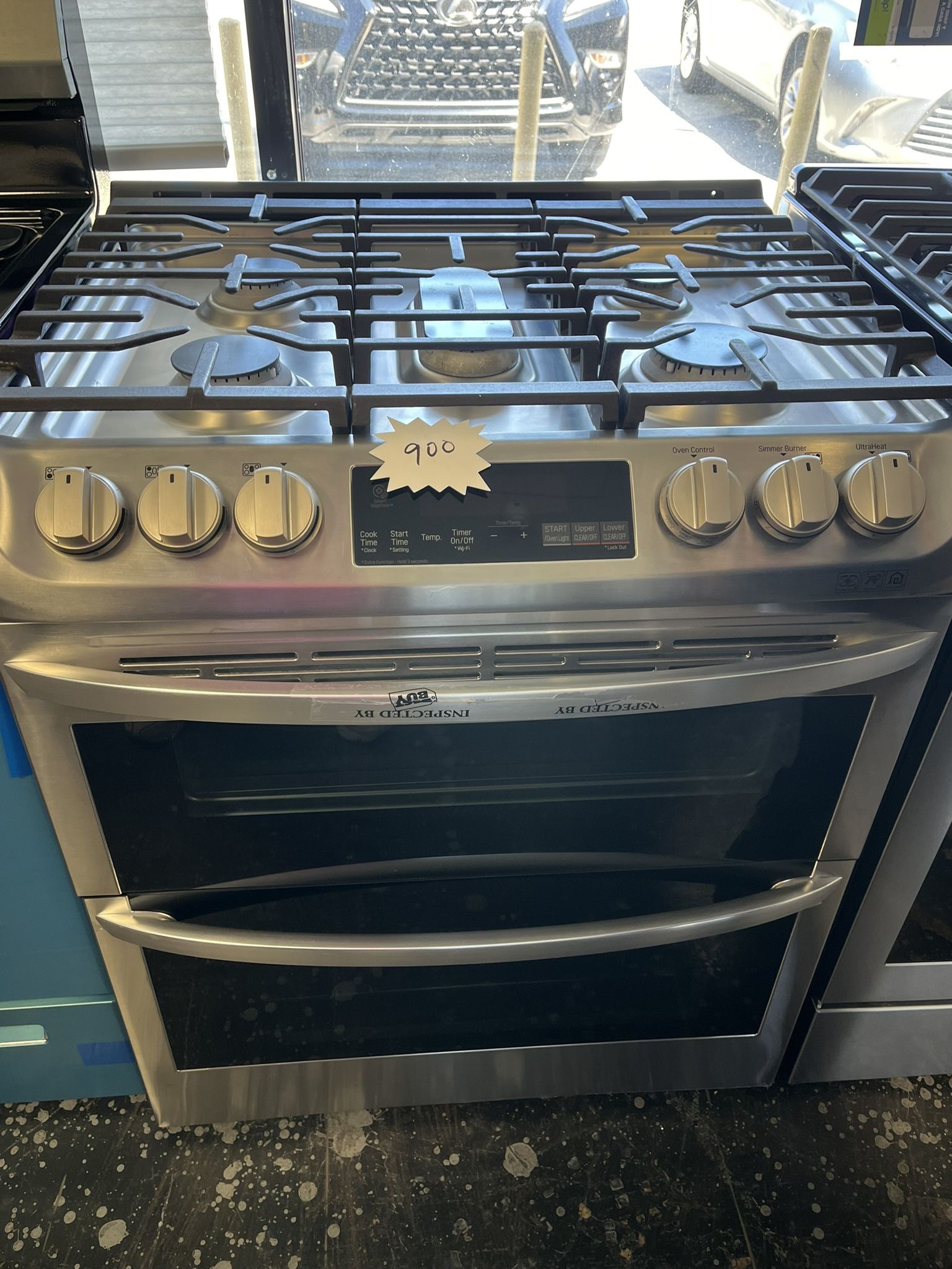‼️‼️ LG Gas Double Oven Stove Stainless Steel 5 Burner Stove 🚩‼️‼️