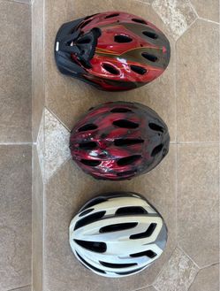 Lot of 3 Used Bike Helmets