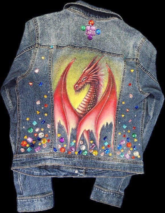 Custom Painted Denim Jacket
