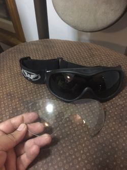 All-Star Kit Interchangeable Lens Kit Motorcycle Goggles, Matte Black Frame and One Clear Lens and One black Lens