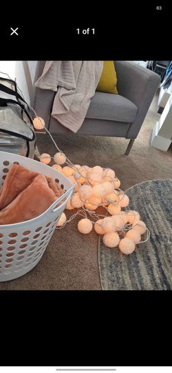 Rose petal ball string lights