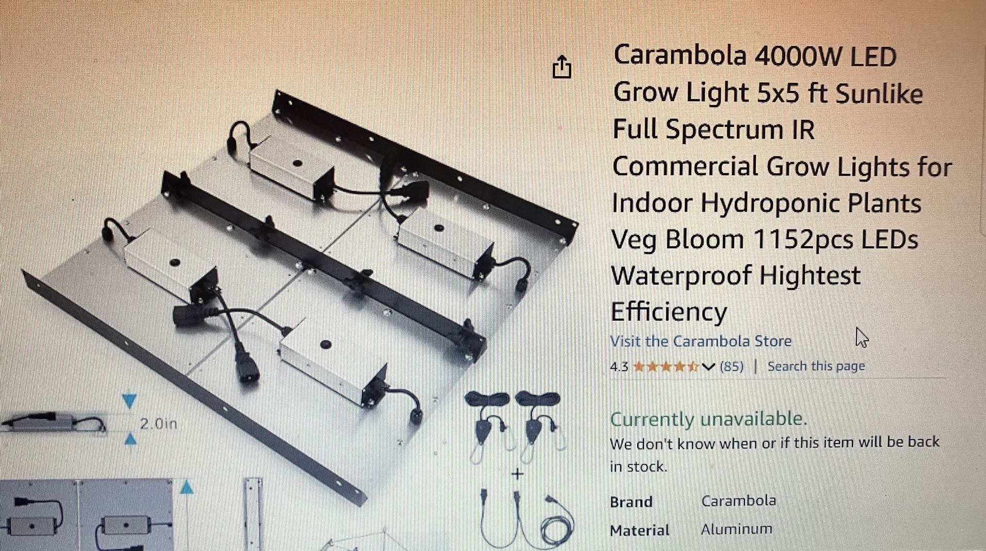 High Intensity Garden Grow Lights  With Tent