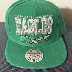 Youth Philadelphia Eagles Mitchell & Ness Kelly Green Champ Stack Flat Brim Snapback Hat