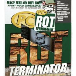 PC-ROT TERMINATOR Wood Hardener 24oz Insect Damage Structural Enforcement 240618