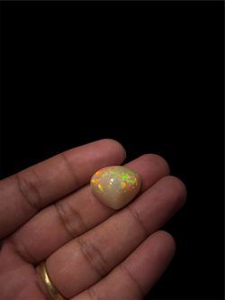 Natural Ethiopian Welo Opal 23.30 Ct Pear Cabochon Loose Gemstone
