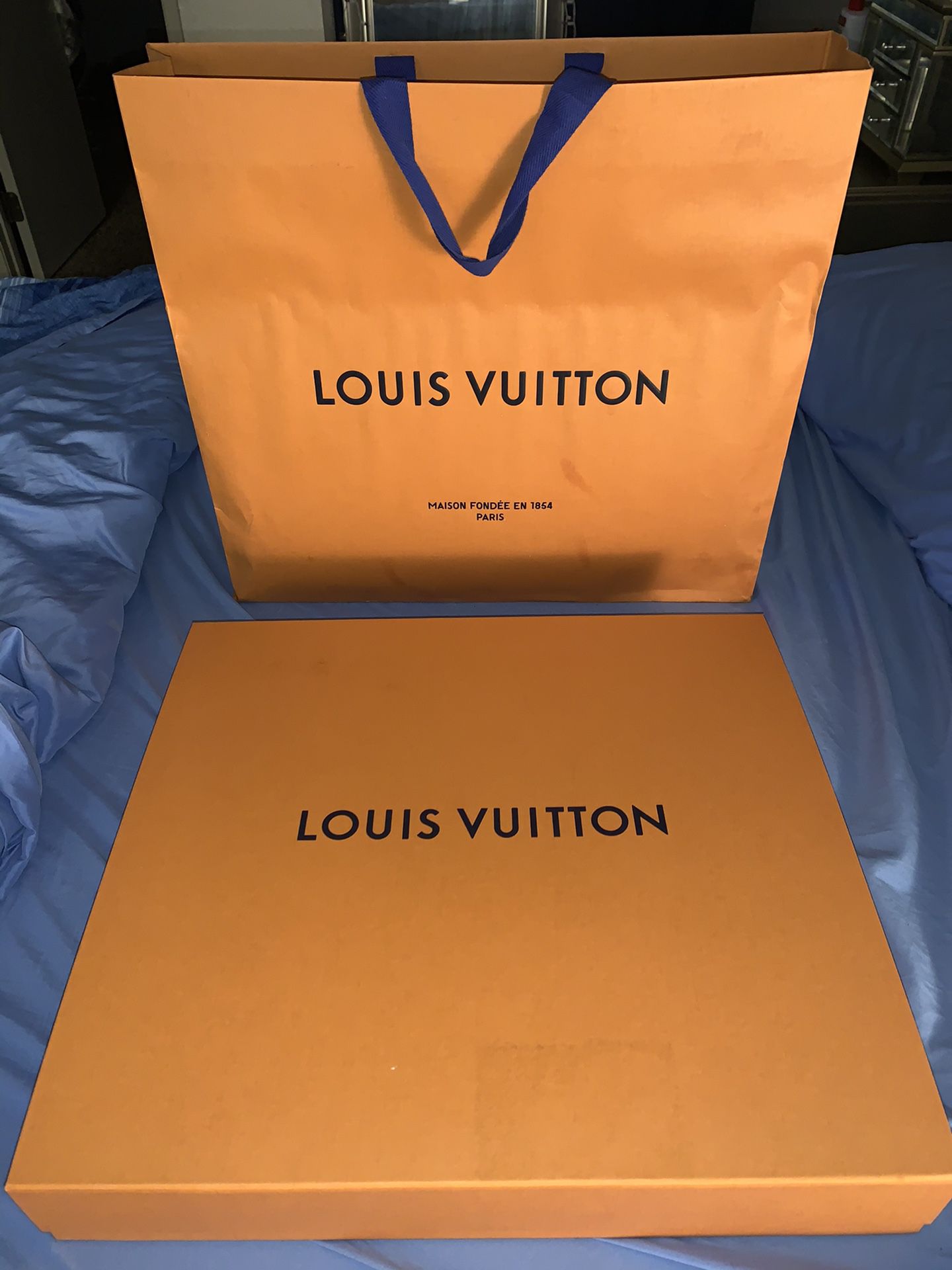 Big Louis Vuitton purse box/dust bag/shopping bag