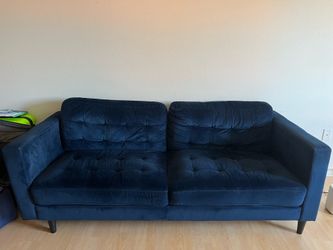 Blue Velvet Couch