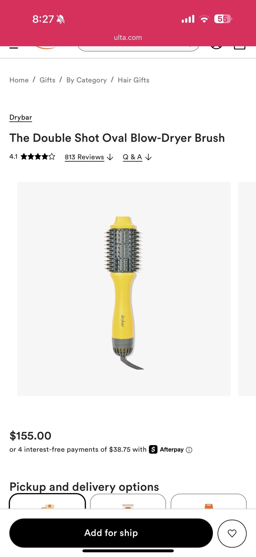 DRYBAR DOUBLE SHOT BLOW OUT BRUSH