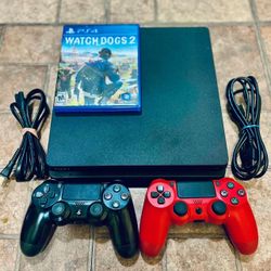 Ps4 Game, Gaming Cds, and 2 Controllers 