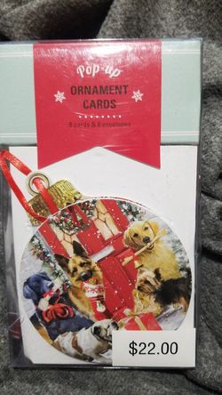 Pop up ornament cards