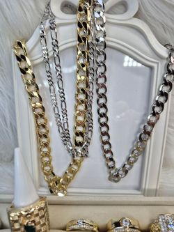 Men chains high quality jewelry hypoallergenic waterproof non tarnish excellent quality 14K Gold Plated