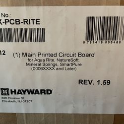Hayward GLX-PCB-RITE Aqua Rite Salt Water Chlorine Control Board