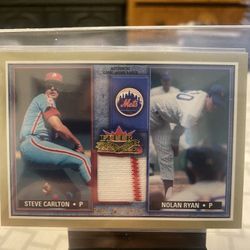 2002 Fleer Rival Actions Steve Carlton And Nolan Ryan Game Worn Pants