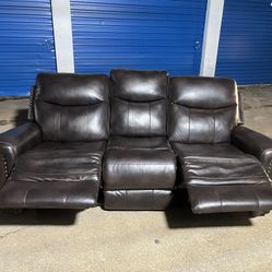 Fux Leather Recliner Sofá 🚨